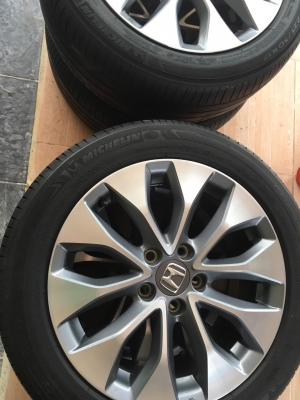 ขายล้อแม็ก Honda Accord G9 2.4 รุ่นTop ขอบ17 พร้อมยางมิชลิน 3st 225/50R17