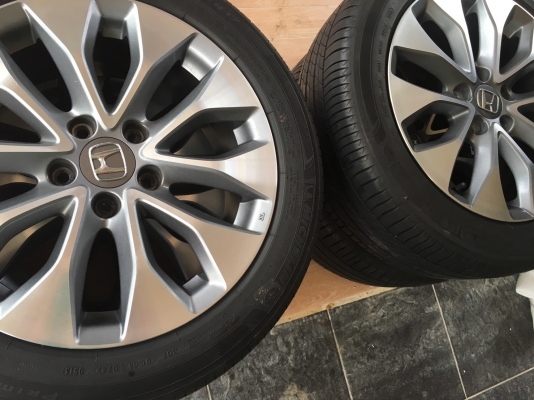 ขายล้อแม็ก Honda Accord G9 2.4 รุ่นTop ขอบ17 พร้อมยางมิชลิน 3st 225/50R17