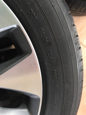 ขายล้อแม็ก Honda Accord G9 2.4 รุ่นTop ขอบ17 พร้อมยางมิชลิน 3st 225/50R17