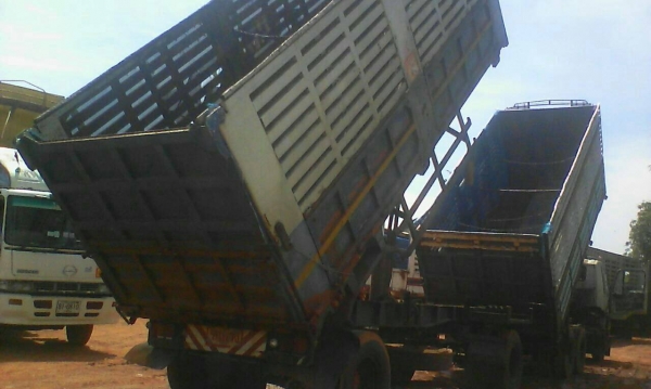 ขายรถพ่วง18ล้อดั๊มแม่ลูก เกษตร  HINO  รุ่น FM2KNLD เครื่อง K13D-260ขายราคา 1,250,000 ฿