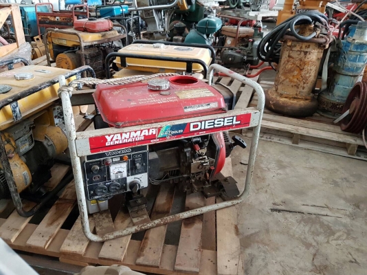 เครื่องปั่นไฟเก่านอก YANMAR เครื่องดีเซล แปลงไฟแล้วใช้งานได้เลย