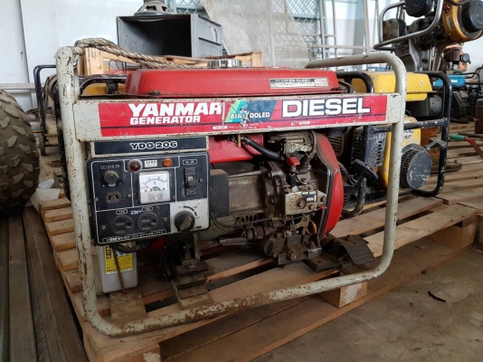 เครื่องปั่นไฟเก่านอก YANMAR เครื่องดีเซล แปลงไฟแล้วใช้งานได้เลย เครื่องปั่นไฟเก่านอก YANMAR เครื่องดีเซล แปลงไฟแล้วใช้งานได้เลย