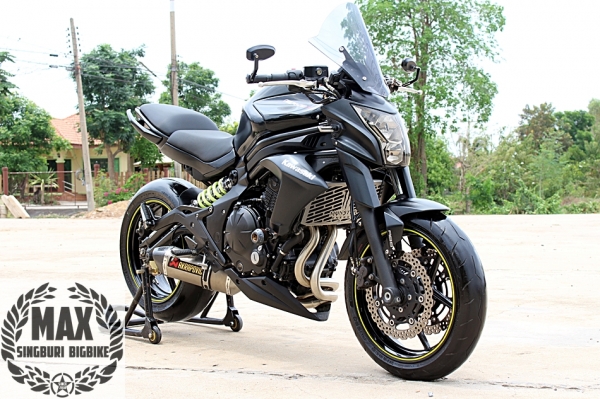 ((มาใหม่)) kawasaki er650 ปี2013 สภาพนางงามสวยๆ แต่ง โหดๆดุ ล้อโต