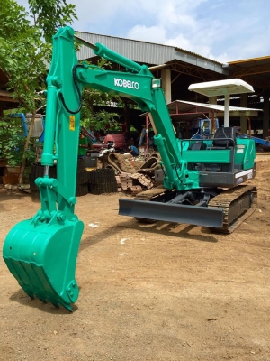 KOBELCO SK032 ขนาดเทียบเท่าPC-35 (ใส่แทรคเหล็กใหม่) (มีVDOให้ชม)☎️สนใจติดต่อ085-5632278 (ราคาต่อรองได้)