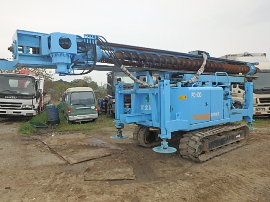 รถเจอะเสา PD100 เก่าญี่ปุ่น ของมาถึงไทยเเล้ว หัวเจอะไฮดรอลิค รถเจอะเสา PD100 เก่าญี่ปุ่น ของมาถึงไทยเเล้ว หัวเจอะไฮดรอลิค