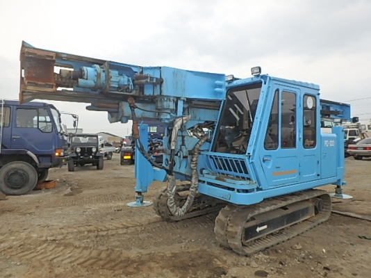 รถเจอะเสา PD100 เก่าญี่ปุ่น ของมาถึงไทยเเล้ว หัวเจอะไฮดรอลิค