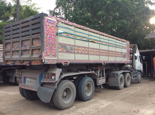 ขายสิบล้อหัวลากเซมิดั้ม2เพลา MITSUBISHI FN627R 260แรงติดก๊าซNgv พร้อมหาง2เพลา