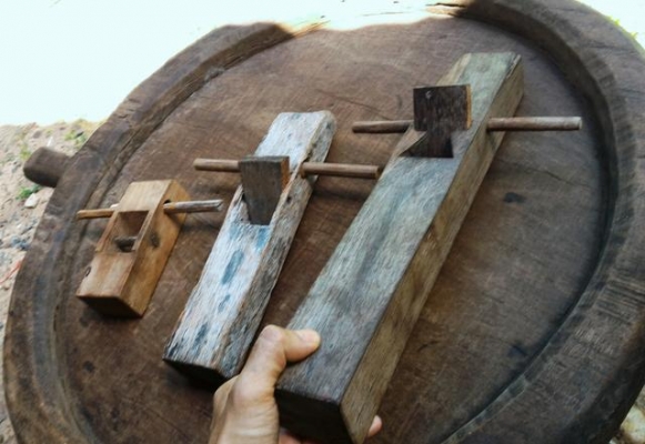 กบไสไม้งานช่างเก่า ขนาดยาว กลาง สั้น ยกชุด 3 ตัว