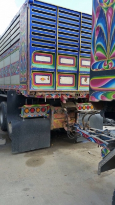 ขายรถพ่วงดัมพ์มิเนียม ISUZU เครื่อง 360 แรง ปี 56 กระบะดัใพ์มิเนียมอู่สหกิจ ลูก 3 เพลาแท้ รถเพิ่งเข้ามายังไม่ได้ล้าง