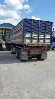 ขายรถพ่วงดัมพ์มิเนียม ISUZU เครื่อง 360 แรง ปี 56 กระบะดัใพ์มิเนียมอู่สหกิจ ลูก 3 เพลาแท้ รถเพิ่งเข้ามายังไม่ได้ล้าง