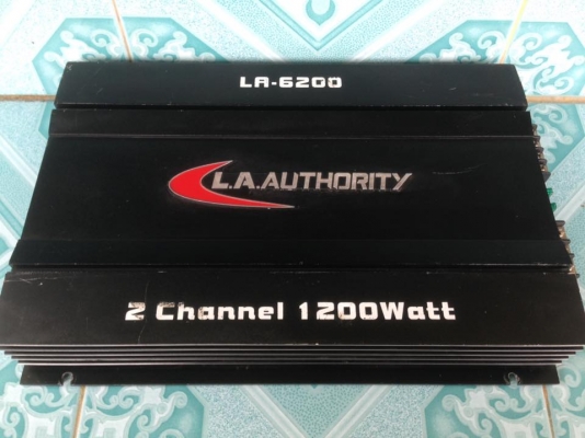 แอมป์2chคลาสเอบี LA.AUTHORITY มือสองสภาพดีเดิม ใช้งานปกติ แรงดี เสียงดีมาก ขาย 1350 บาท สนใจ0892425454 อยู่สระบุรีส่งได้