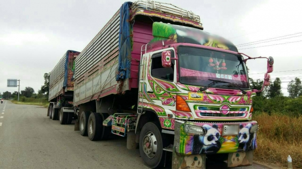 ขายรถพ่วง 24 ล้อ แม่-ลูก กระบะเนียมคอกเกษตรดั้ม อู่.ส สมบัติ HINO 380 ปรายปี.53 ราคา 2450000 ต่อรอง