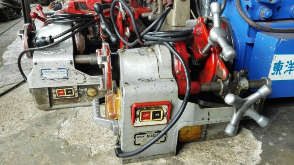 Sell> ขายเครื่องต้าปแป้ป‬ REX N 40 A // REX mini 40 A JAPAN ต้าปแป้ปได้ 2" สภาพเก่านอกระบบไฟ 1 เฟส 100V ทั้ง 2 ตัวลงตู้ไม่เคยใช้งานในไทย!!