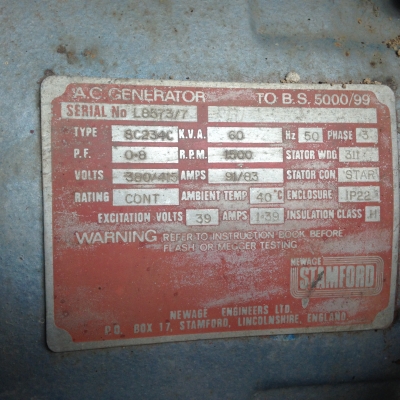 ขายเครื่องปั้นไฟเปอร์กิ้น60kva