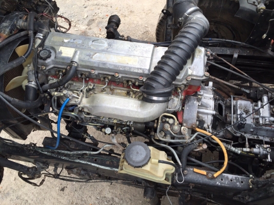 รถ12ล้อHinoโปรเฟีย2เพลา 240แรงติดเครนUNIC500ท้องV6ปลอก5ชัก