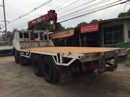 รถ12ล้อHinoโปรเฟีย2เพลา 240แรงติดเครนUNIC500ท้องV6ปลอก5ชัก