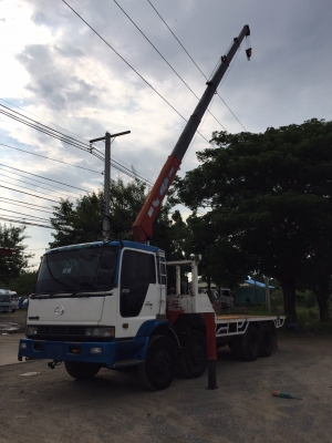 รถ12ล้อHinoโปรเฟีย2เพลา 240แรงติดเครนUNIC500ท้องV6ปลอก5ชัก