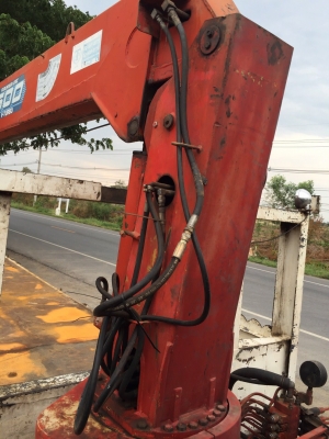 รถ12ล้อHinoโปรเฟีย2เพลา 240แรงติดเครนUNIC500ท้องV6ปลอก5ชัก