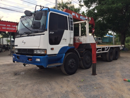 รถ12ล้อHinoโปรเฟีย2เพลา 240แรงติดเครนUNIC500ท้องV6ปลอก5ชัก