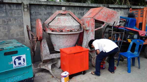 โม่อผสมคอนกรีตมือสอง พร้อมใช้ รุ่น2 ถุงมอเตอร์มิตซู3แรง