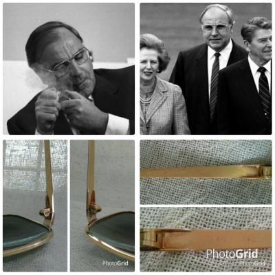 แว่นตาเยอรมันโกลด์ฟิลด์ยุค '70s  ซุปเปอร์เก่าเก็บ!  Vintage METZLER handmade in Germany  14K