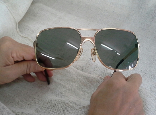 แว่นตาเยอรมันโกลด์ฟิลด์ยุค '70s  ซุปเปอร์เก่าเก็บ!  Vintage METZLER handmade in Germany  14K