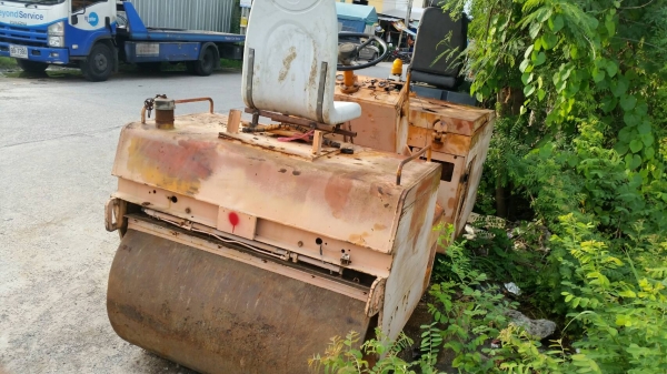 ขาย รถบดดินหน้าเหล็กหลังเหล็ก MAIWA เอวอ่อน เครื่อง KUBOTA ดีเชล 3 สูบ