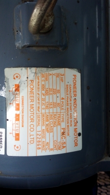 ปั๊มลม260ลิตรไฟ220มอเตอร์3แรง