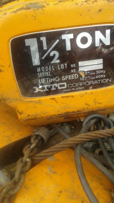 ขาย รอกโช่ไฟฟ้า KITO แบบสาวขึ้นลง จำนวนมาก ขนาดตั้งแต่ 500 กิโล1,000 กิโล1,500 กิโลมี ถึง 50 ตันครับ ราคา13,000-38,000-500,000