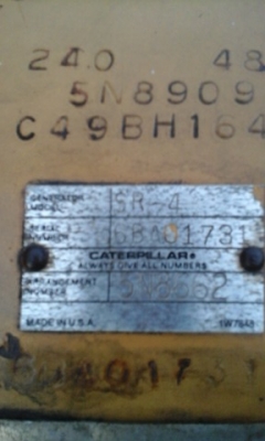 ขายไดปั้นไฟcaterpillar sr4 generator 160kw/200kva ขายไดปั้นไฟcaterpillar sr4 generator 160kw/200kva