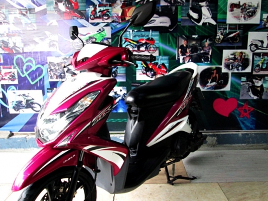 MIO 125 i MX สีชมพูขาว ตัวท็อปล้อแมกซ์ รถเครื่องยนต์เดิมๆ แถม 3 รายการ 25900