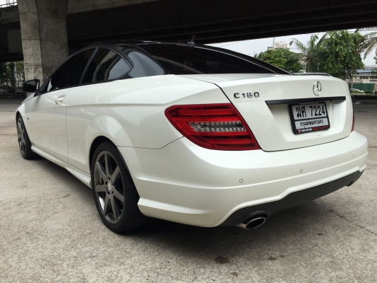 benz c180 coupe สีขาว ปี 2012 amg ท็อปสุดออฟชั่นเต็ม