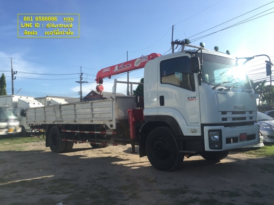ISUZU FTR240 ปี56 ติดเครนเฮียบ 3 ตัน 3 ปลอก ของ Unic