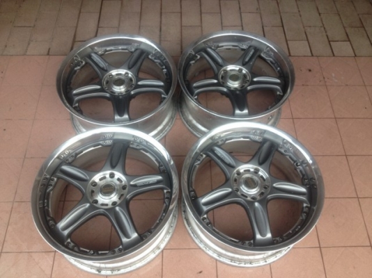 ล้อเเท้ VOLK GTC ล้อ FORGED 18  8 นิ้วอ๊อฟหน้า40หลัง38 5รู114สีเดิมสภาพสวย