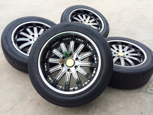 (มือ2)ขอบ20"ใส่6รู ล้อAdvantiสภาพสวย +ยาง265/50/20 NEXENยางดอกเยอะสวย ยกชุด 12,500.฿