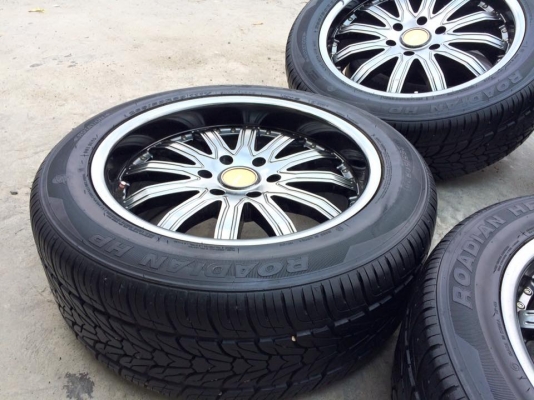 (มือ2)ขอบ20"ใส่6รู ล้อAdvantiสภาพสวย +ยาง265/50/20 NEXENยางดอกเยอะสวย ยกชุด 12,500.฿