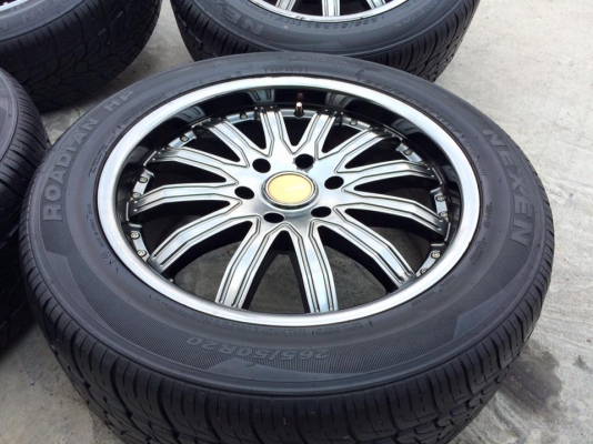 (มือ2)ขอบ20"ใส่6รู ล้อAdvantiสภาพสวย +ยาง265/50/20 NEXENยางดอกเยอะสวย ยกชุด 12,500.฿