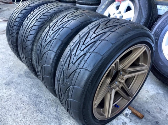 (มือ2)LENSO.spec-G ขอบ17"ใส่6รู น8.5"ออฟ25/ล9.5"ออฟ20+ยาง ปี12-13 ‪#&lrm;ยกชุด4ล้อพร้อมยาง‬ 9,500.฿