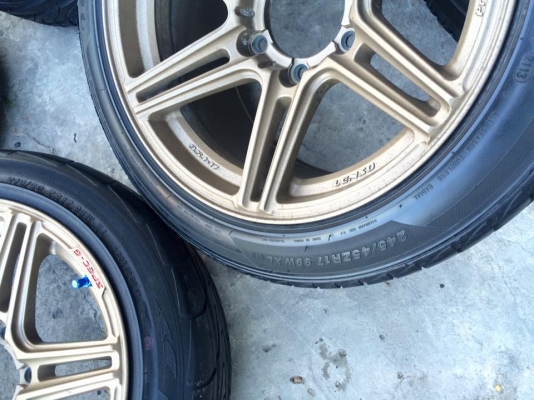 (มือ2)LENSO.spec-G ขอบ17"ใส่6รู น8.5"ออฟ25/ล9.5"ออฟ20+ยาง ปี12-13 ‪#&lrm;ยกชุด4ล้อพร้อมยาง‬ 9,500.฿