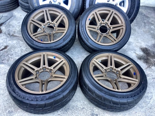 (มือ2)LENSO.spec-G ขอบ17"ใส่6รู น8.5"ออฟ25/ล9.5"ออฟ20+ยาง ปี12-13 ‪#&lrm;ยกชุด4ล้อพร้อมยาง‬ 9,500.฿