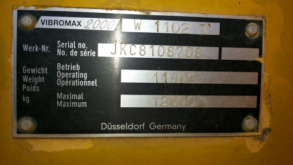 ขาย รถบด VlBROMAX - 2000.     สนใจติดต่อ  081 - 6079515