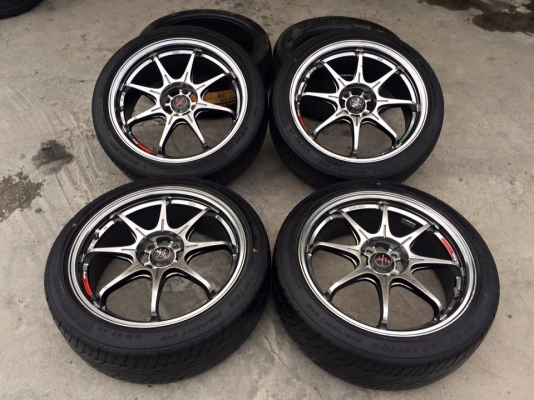 (มือ2)สภาพดีAvanti.Racing ขอบ17"4รู100 ยางDunlopปี13 ‪#&lrm;ยกชุด‬ 7,500.฿