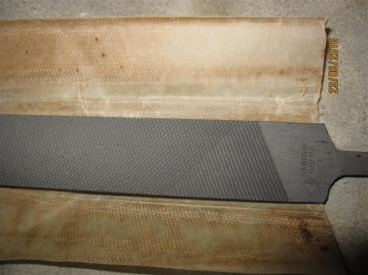 ตะไบ Sandvik OBERG (Sweden) พระจันทร์เสี้ยว มีปั๊มตัวเลข ขนาด 12 นิ้ว