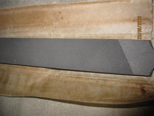 ตะไบ Sandvik OBERG (Sweden) พระจันทร์เสี้ยว มีปั๊มตัวเลข ขนาด 12 นิ้ว