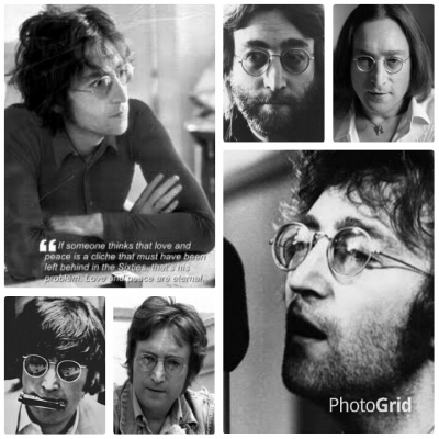 แว่นตาเลนส์กรองแสงอาร์ติสท์ 'หยดน้ำ จอห์น เลนนอน'  ราคานักศึกษา!  Vintage CROCODILE made in Japan