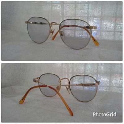 แว่นตาเลนส์กรองแสงอาร์ติสท์ 'หยดน้ำ จอห์น เลนนอน'  ราคานักศึกษา!  Vintage CROCODILE made in Japan