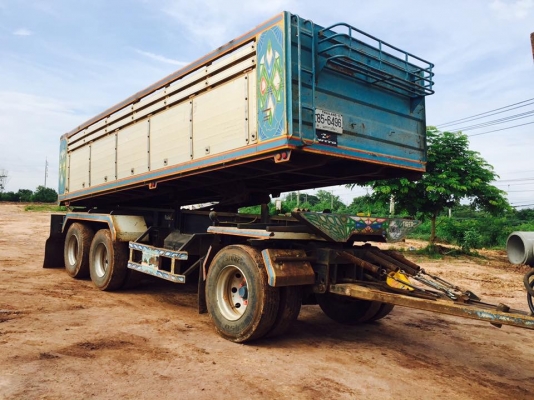 ขายรถพ่วงดัมพ์ ISUZU เครื่อง 320 แรง ปี 50 กระบะดัมพ์มิเนียม ลูก 3 เพลาแท้ ทะเบียนพร้อม ใช้เงินดาว์น 450,000-500,000 บาท