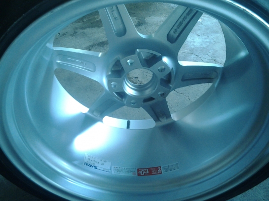 TE37 ขอบ18 น9.5 ล10.5 5รู114 พร้อมยางใหม่