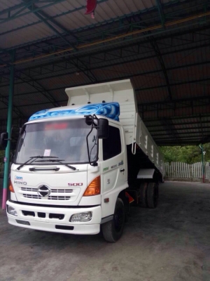ขายรถบรรทุกหกล้อดัมพ์ HINO FC4J เครื่อง 150 แรง ปี46 ดั้มสามมิตร รถเดิมพร้อมใช้งาน
