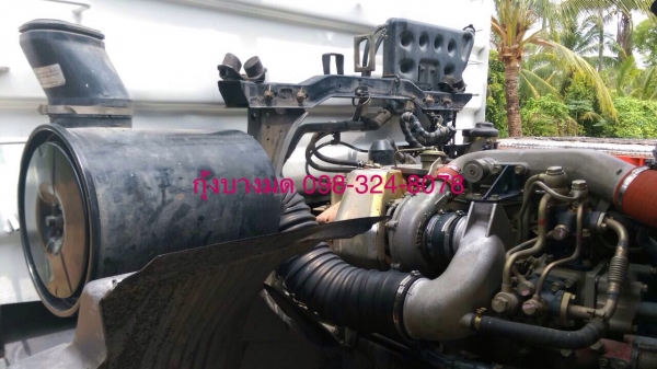 ขายรถบรรทุกไม่ดัมพ์ 12 ล้อ HINO MEGA เครื่อง 320 แรง 2 เพลา ปี 48 มีระบบลากลูก เครื่องเดิม เกียร์เดิม รถไม่เคยทำสี ทะเบียนพร้อม